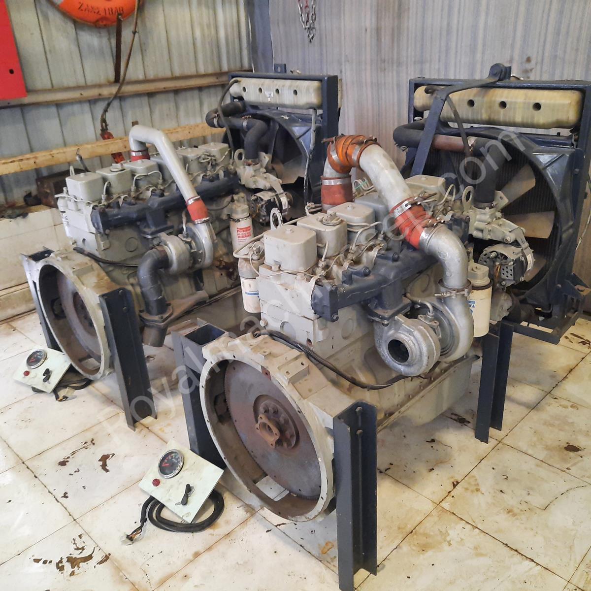 two Cummins engines
